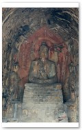 Guyang Grotto 古阳洞 (#1443). Northern Wei Dynasty 386-534 AD; the oldest cave at Longmen.