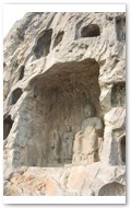 Cave of 10,000 Buddha 万佛洞. Vajrapani (Jp. = NIŌ), Tang Dynasty 618-907 AD.