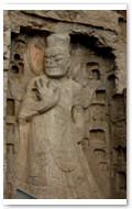 Vajrapani (Jp. = NIO). Tang Dynasty. Close to Binyang Middle Cave #140).