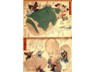 ABOVE: Benkei and the Bell (Tsurigane Benkei). BELOW. Fukurokuju (the tall headed god of happiness, wealth and long life). By Utagawa Kuniyoshi (1797-1861). Courtesy of www.kuniyoshiproject.com/More Fun with Raccoon Dogs.htm