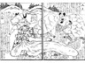 Tanuki annoying travelers, crushing hunter............source unknown. Got from this web page http://d.hatena.ne.jp/bonstar/20100105#c