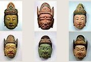 Seven Deva Masks, Late 10th Century, Kyoto National Museum