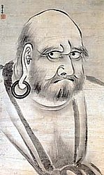 Bodhidharma (Daruma) painting by Shokei