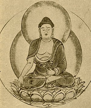 Ashuku Buddha Painting - Japanese Mandala