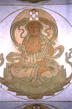Ashuku Nyorai in the Kongokai Mandala (Daimond World Mandala)