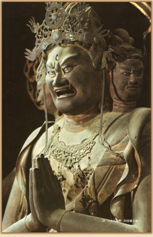 Asura (Ashura) - Sanjusangendo, 12th Century, Lifesize Wooden Statue