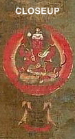 Aizen (perhaps) in the Mandala of Dakiniten at Kasuga Shrine