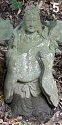 Benzaiten playing the biwa, stone statue, Early Showa era