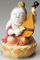 Modern. Benzaiten Doll from Hakata Doll Online Shop.