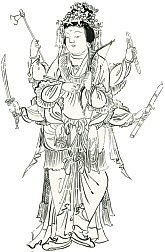 Happi Benzaiten drawing from the 12th-century Besson Zakki