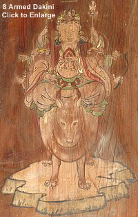 Eight (8) Armed Dakini, a manifestation of Happi Benzaiten