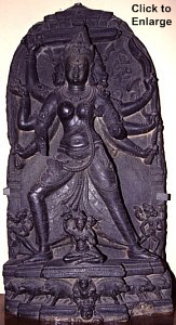 Marishiten (Marici), Stone Statue, India, 10th Century