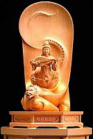 Modern Statue of Benzaiten and Dragon
