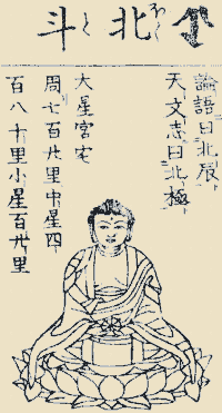 Hokuto-ten (Deva of the Big Dipper Stars); image from the 17th-century Butsuzozui