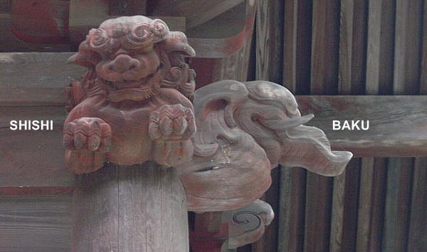 Shishi and Baku - Myohonji Temple, Kamakura