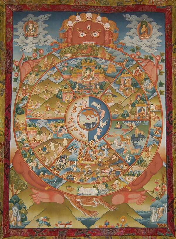 Modern Tibetan Wheel of Life, purchased in 1996 in Tibet