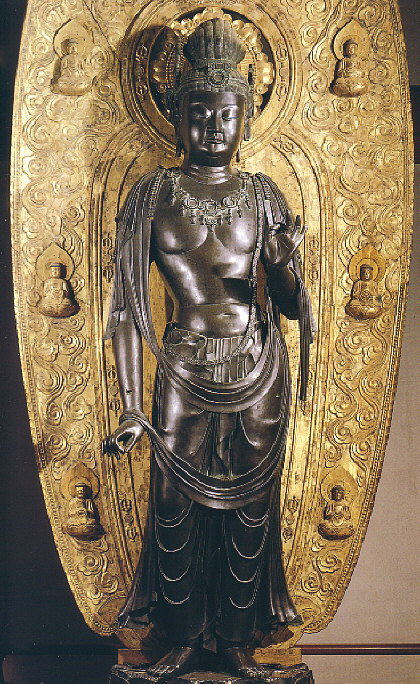 Nikko Bosatus, Gilt Black Bronze