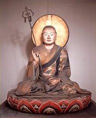 Hachiman in Guise of Buddhist Monk, 1201 AD, Todaiji Temple (Nara), Height 87.5cm, made by Kaikei