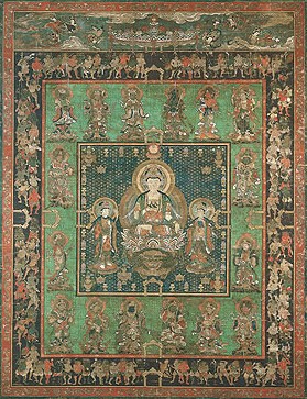 Mandara de Han'nya (Hannya) Bosatsu, século 16 (sânscrito Prajnaparamita Bodhisattva)