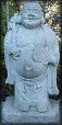 Hotei God of Contentment/Happiness, Stone Statue, Hase Dera, Kamakura