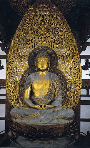 Amida Nyorai by Jocho, at Byodoin Temple, Nara