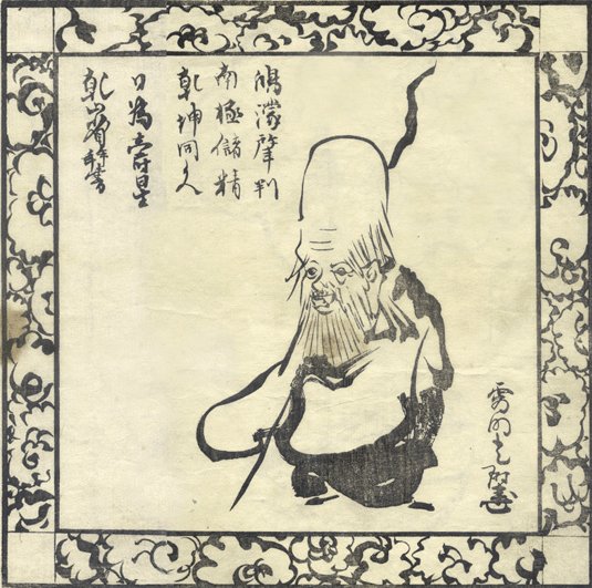 Painting of Fukurokuju by artist Ogata Korin