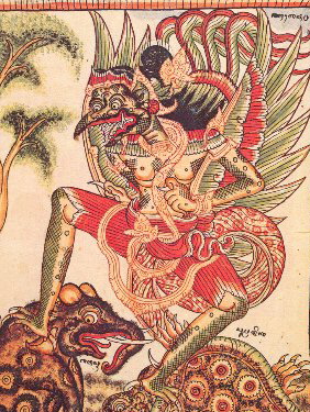 Karura image by Ida Made Tlaga of Sanur (Bali); dated around 1880.