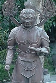 Komokuten at Hase Dera in Kamakura (metal statue, modern)