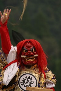 Kagura performers