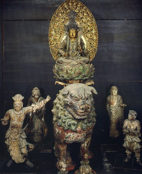 Tokai Monju and Four Attendants at Saidaiji Temple, Nara.