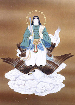 Washi Myoken - the deity riding an eagle.