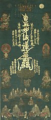 Mandala for Invoking the Ten Realms (Nichiren Sect, Jikkai Kanjo Mandala)