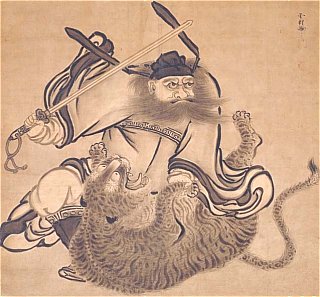 Shoki - Painting by Sesson Shukei, photo courtesy Kyoto National Museum