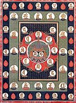 Shuji Mandala Example - Using Sanskrit in the Hokke Mandala (Lotus Mandara)