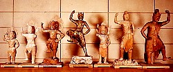Various Zao Gongen statues at Mitokusan