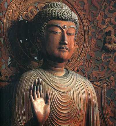 Shaka Nyorai by Zenkei, Kamakura Period, Wood