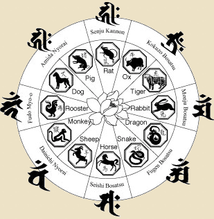 12 Zodiac Animals Zodiac Calendar Buddhism In Japan And China