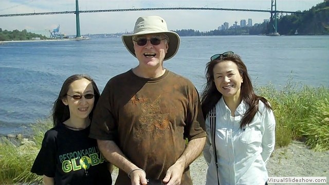 2. Keiko with Vancouver hosts David & Kagari