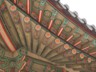 Gyeongbokgung Palace. Wire netting is used to keep out the birds -- mostly pigeons.