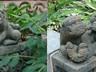 Stone lion effigies at the Asian Art Museum in Seoul, Korea.