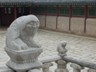 Fanciful stone lions at Gyeongbokgung Palace in Seoul, Korea.