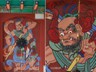 DOOR. Painting of Vajra Deva, or Vajrāpani, the 