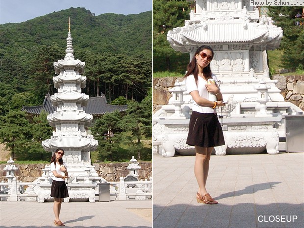 Jacqueline Jingjing (University of the West) at Chukseosa Temple.