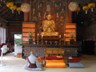 Vairocana Buddha 大日如来 (J. = Dainichi) and chanting monk at Magoksa Temple.