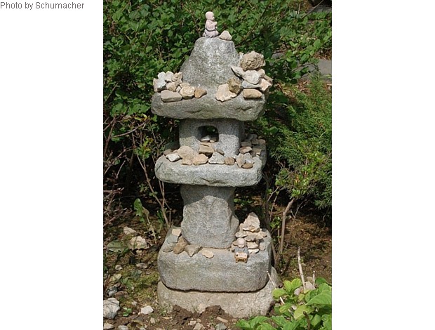 Gapsa Temple. Votive stone offerings.