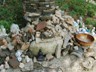 Gapsa Temple. Votive stones and other offerings.