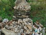 Gapsa Temple. Votive stones and other offerings.