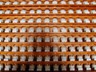 Votive Electric Lamps in the shape of a lotus. Chukseosa Temple. Devotees pay money to purchase said lamps, which are then placed inside a special temple niche.